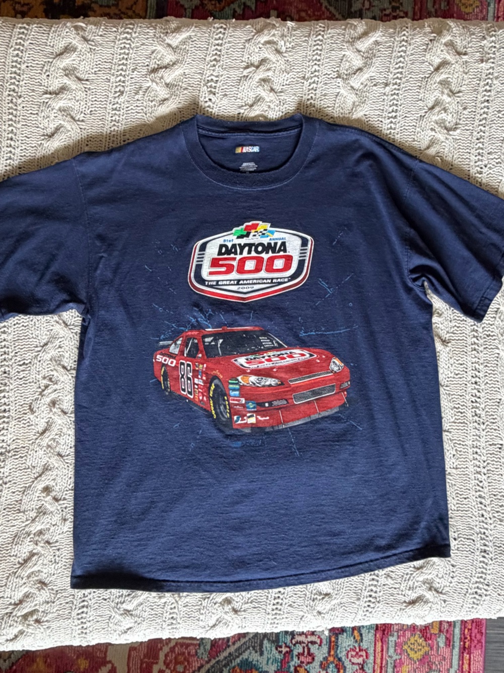Daytona 500 Size Extra Large 2009 Nascar Shirt Navy Blue